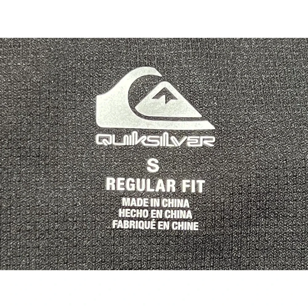 Quiksilver Men’s Gray Waffle Knit Hoodie Pullover 4-Way Stretch S NWT